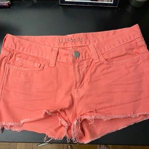 J Brand Salmon Jean shorts